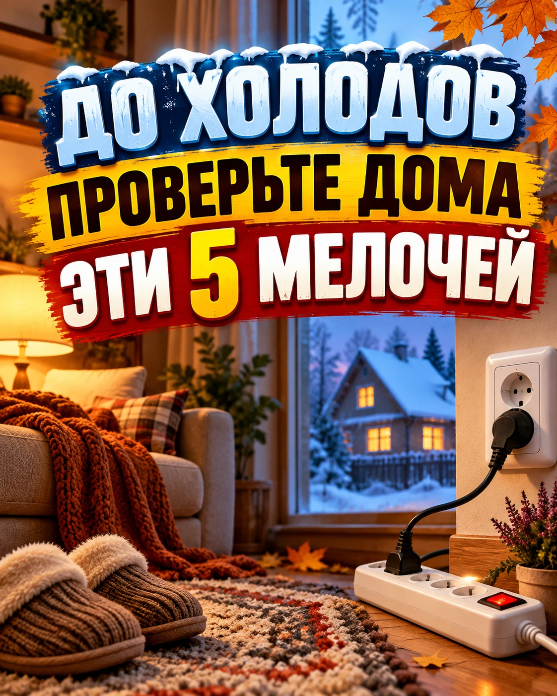 🏠 ДО ХОЛОДОВ ПРОВЕРЬТЕ ДОМА ЭТИ 5 МЕЛОЧЕЙ