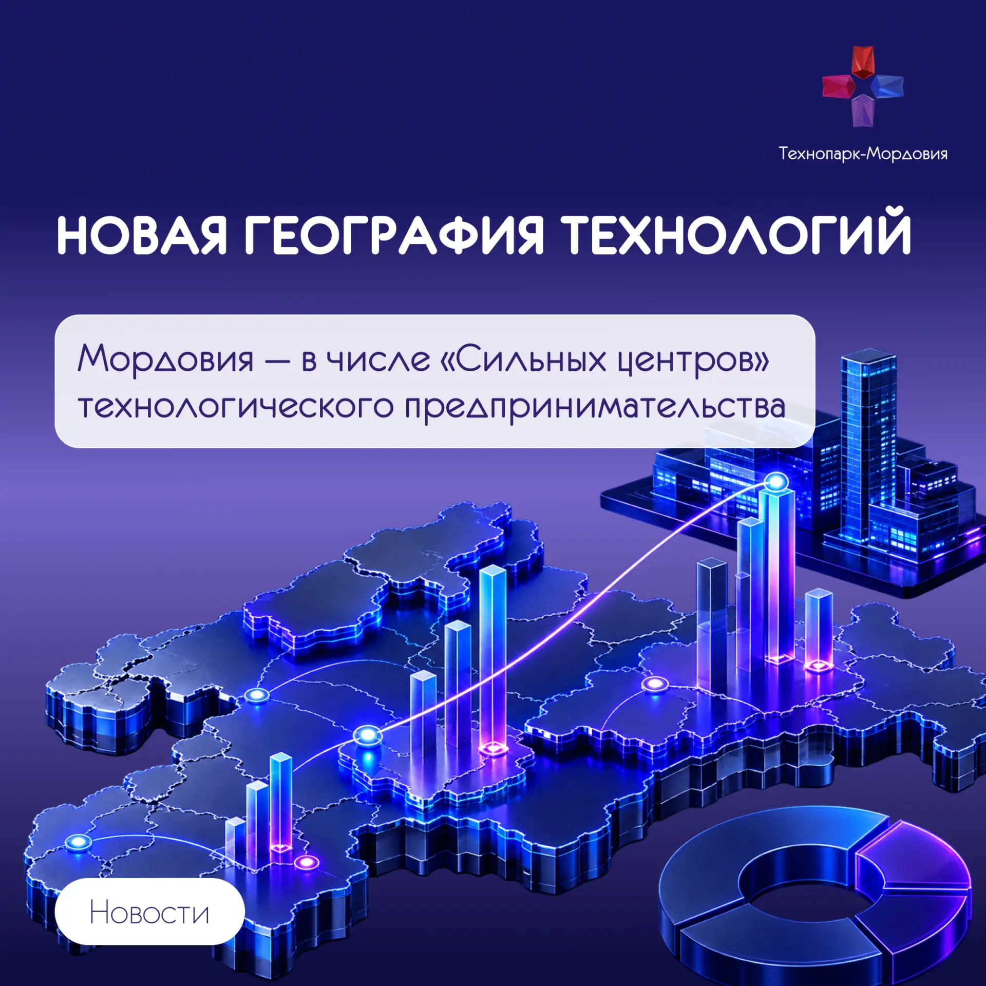 ⚡️Мордовия — в числе «Сильных центров» технологического предпринимательства России!