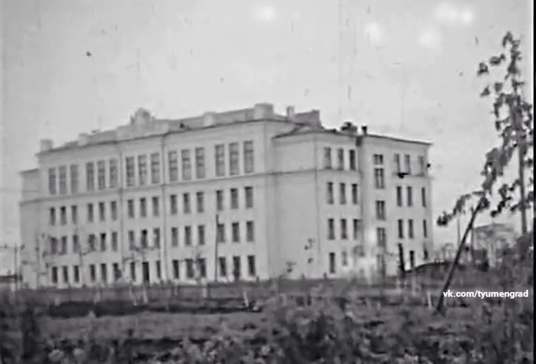 Вид на школу № 30, Московский тракт, с картофельного поля (сейчас там Комсомольский скв...