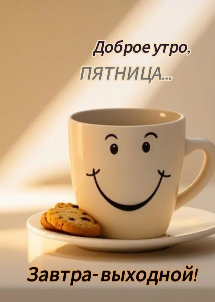 Доброе утро, ЮИ! ☀️  Ну что, дождались — сегодня пятница! 🥳   А это значит, что ещё немного — и нас 