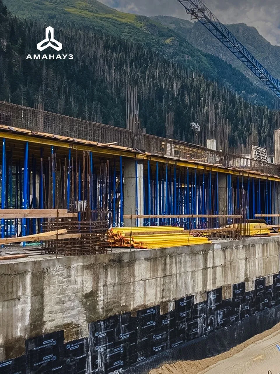Отчёт по строительству отеля «Аманауз» в Домбае