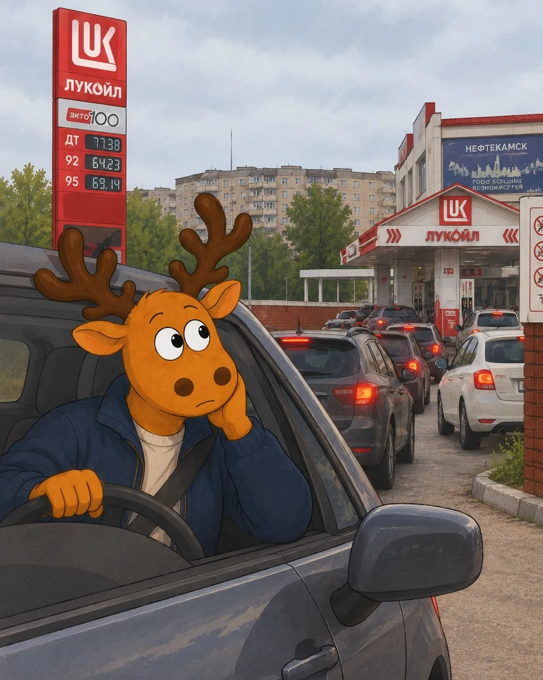 Что вообще происходит с бензином? На заправках очереди, люди стоят и ждут. Уже начинаеш...