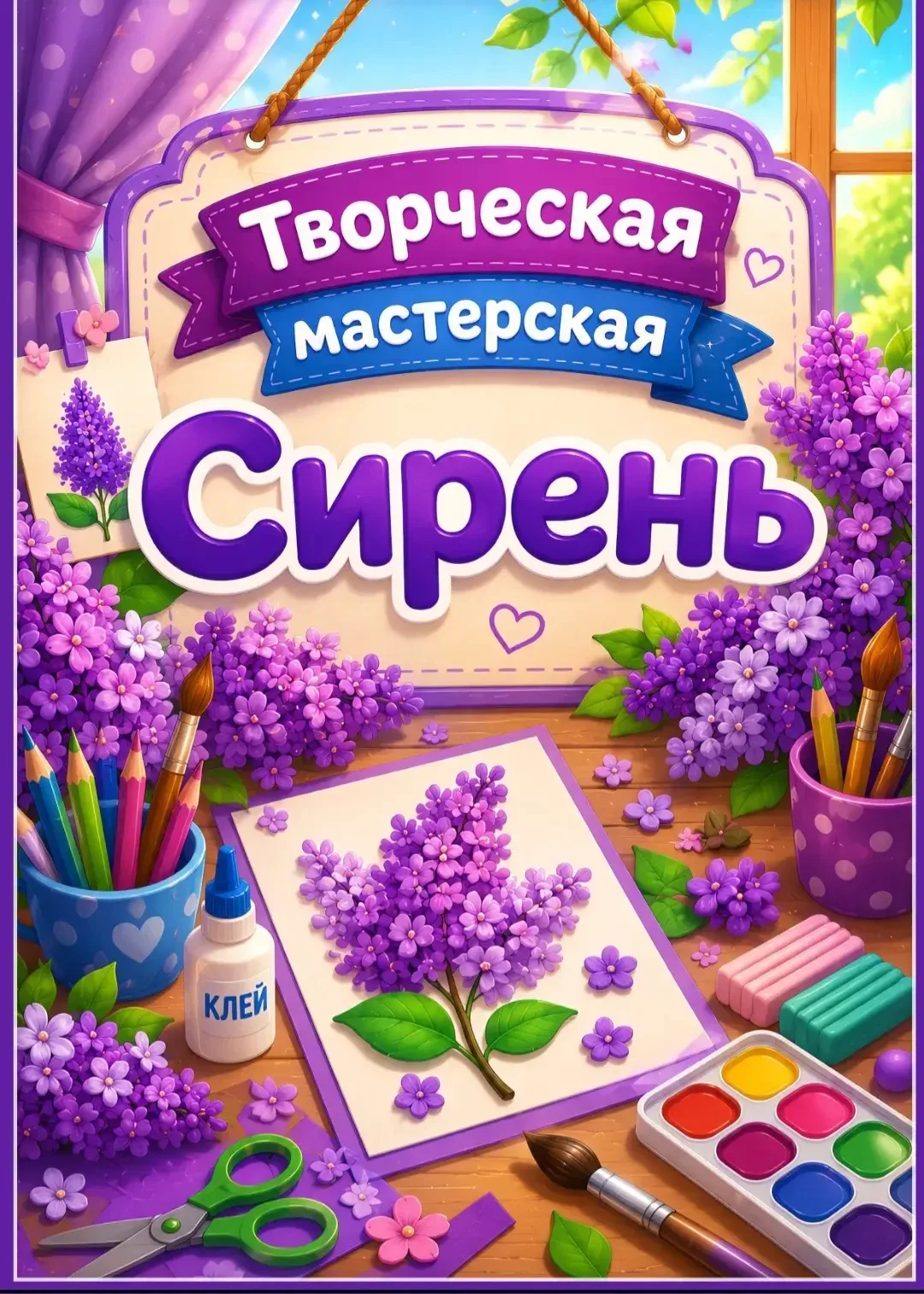 🌼 18 мая в нашем 1‑Б классе мы отметили День сирени!🌼
