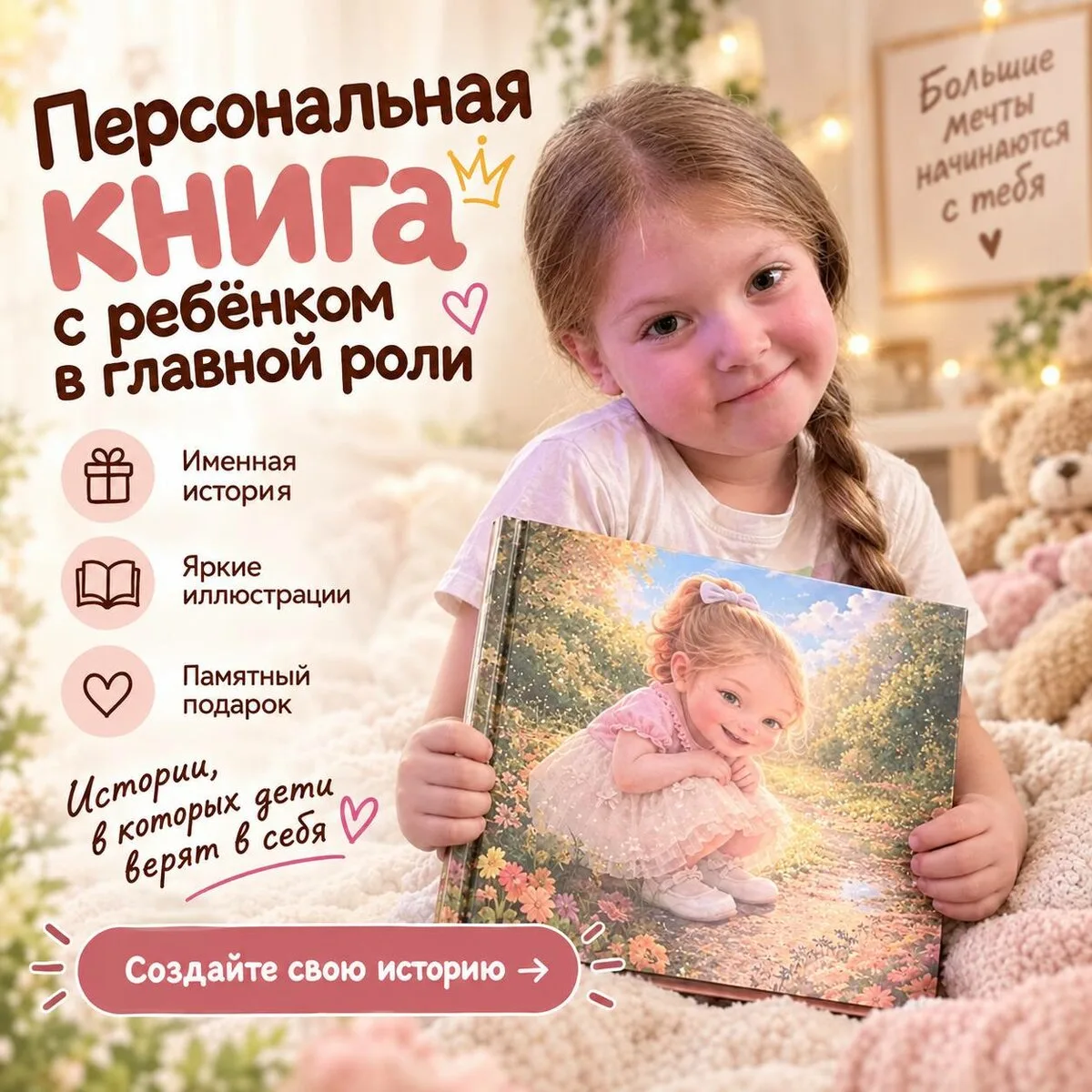 Сделай его героем собственной сказки