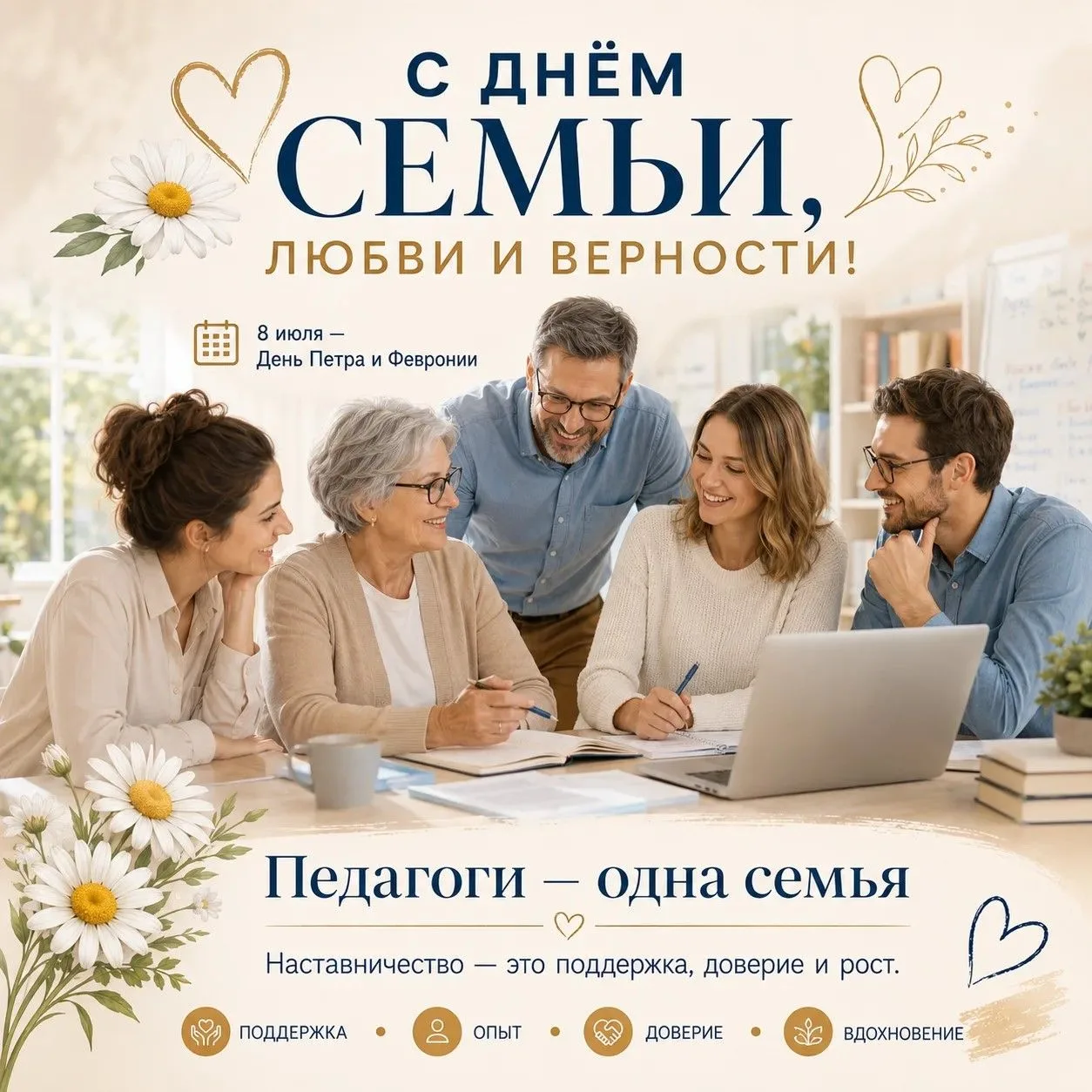 С праздником! С Днем семьи, любви и верности!

Сегодня, в День Петра и Февронии, поговорим о чуде!💫