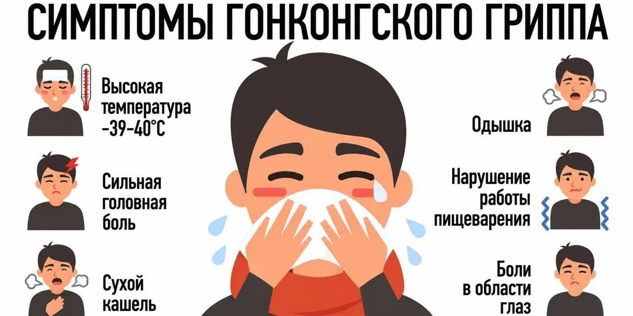 🦠Мутировавшие штаммы «гонконгского» гриппа распространяются в России.