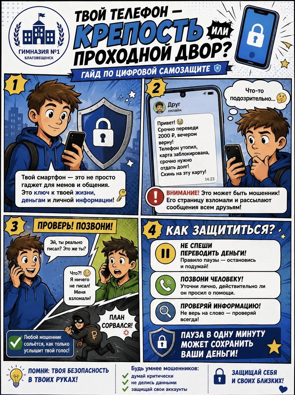 🔐 Твой телефон — крепость или проходной двор? 📱🛡️

Гайд по цифровой самозащите

Твой смартфон 📱 
