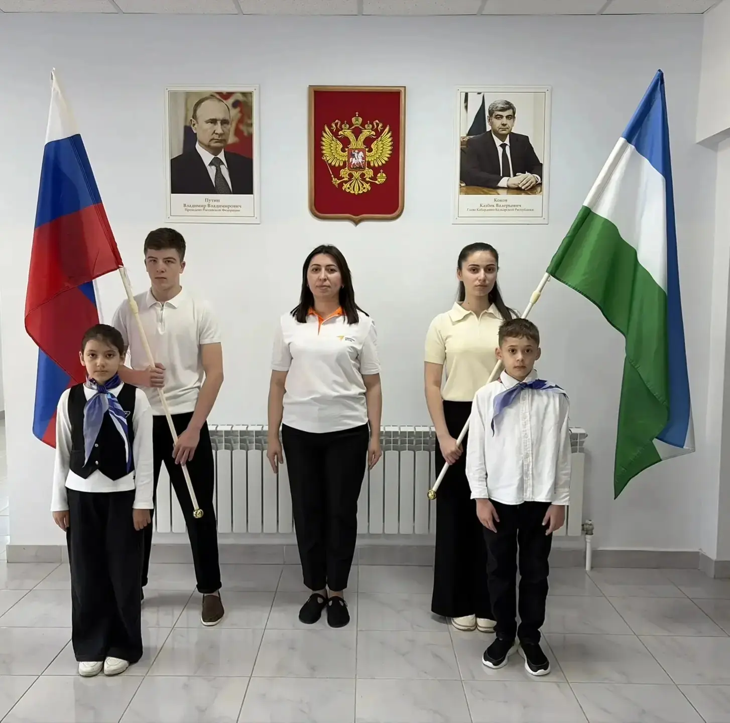 🚀 Первая учебная неделя четвёртой четверти началась с линейки, посвящённой поднятию го...