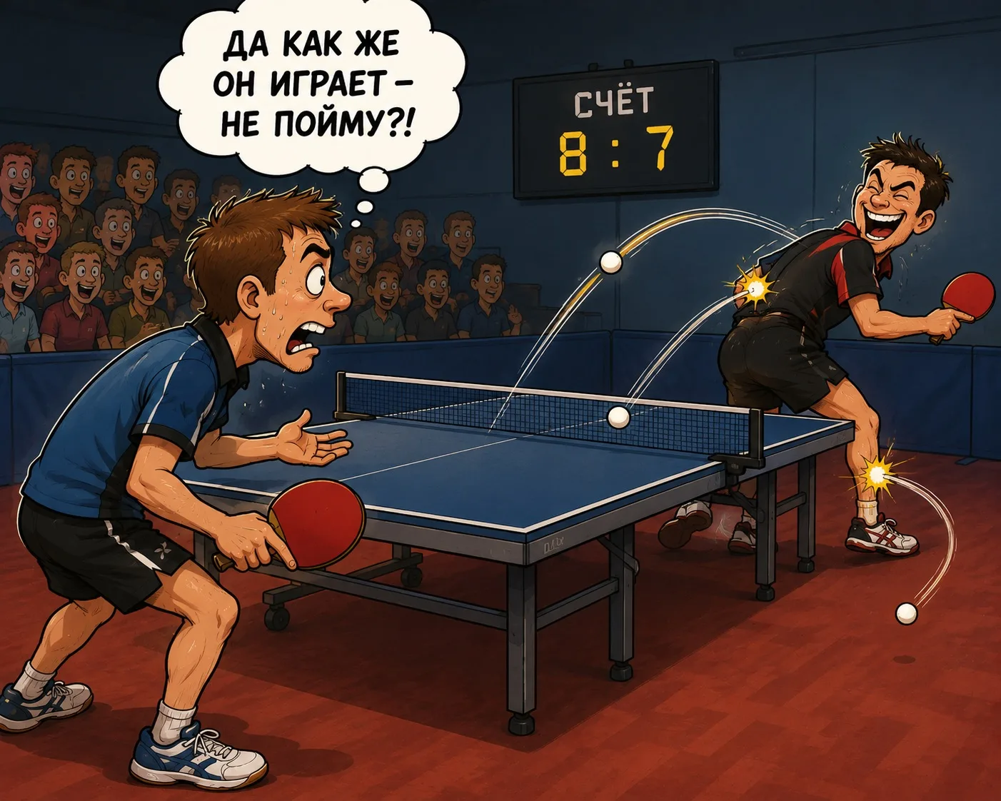 🏓 Как понять стиль соперника за первые 2–3 розыгрыша?