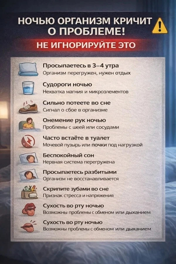 🛏️Беспокойный и поверхностный сон у взрослых чаще всего связан со стрессом, нарушениям...