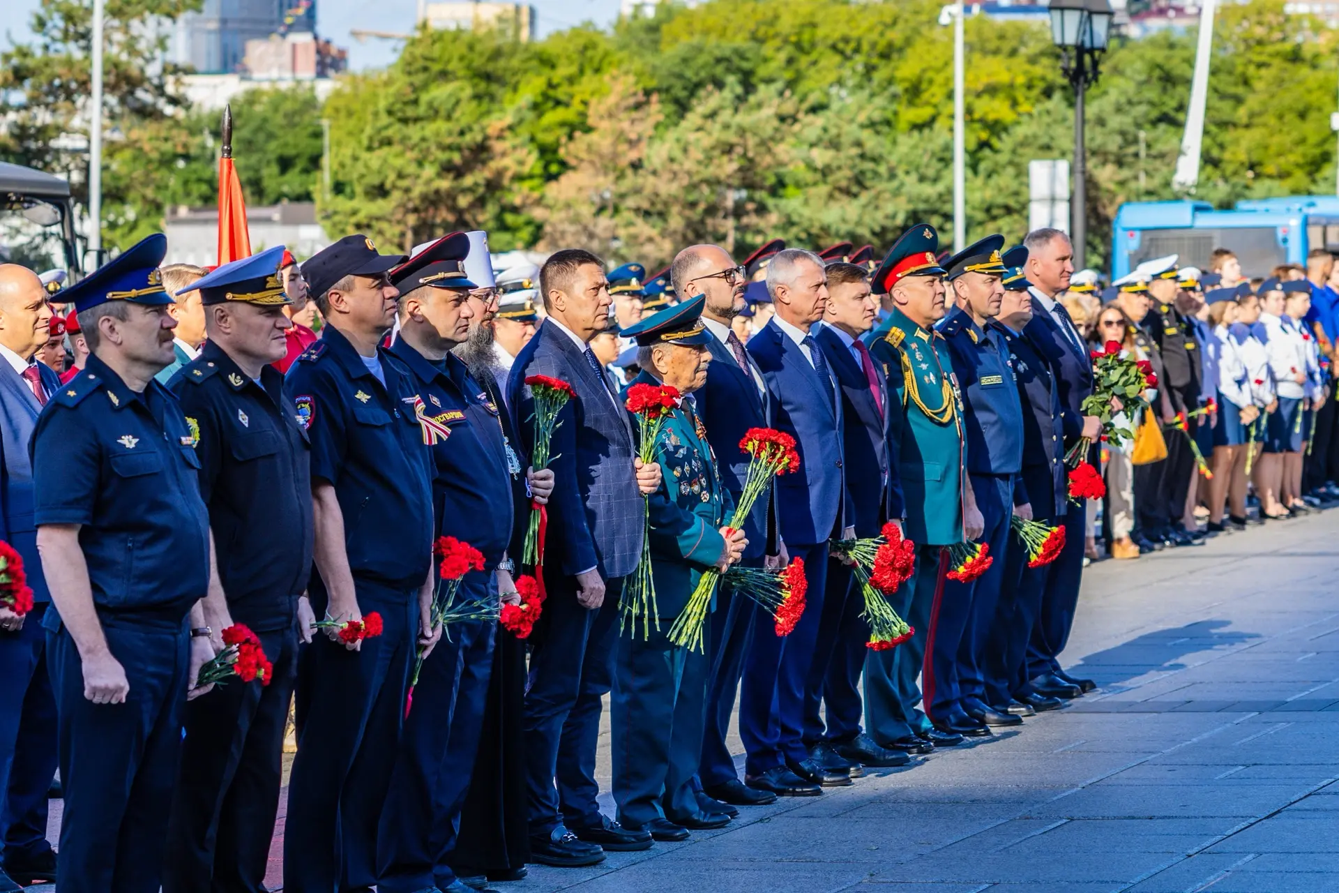 Владивосток вспоминает погибших в годы Великой Отечественной войны.