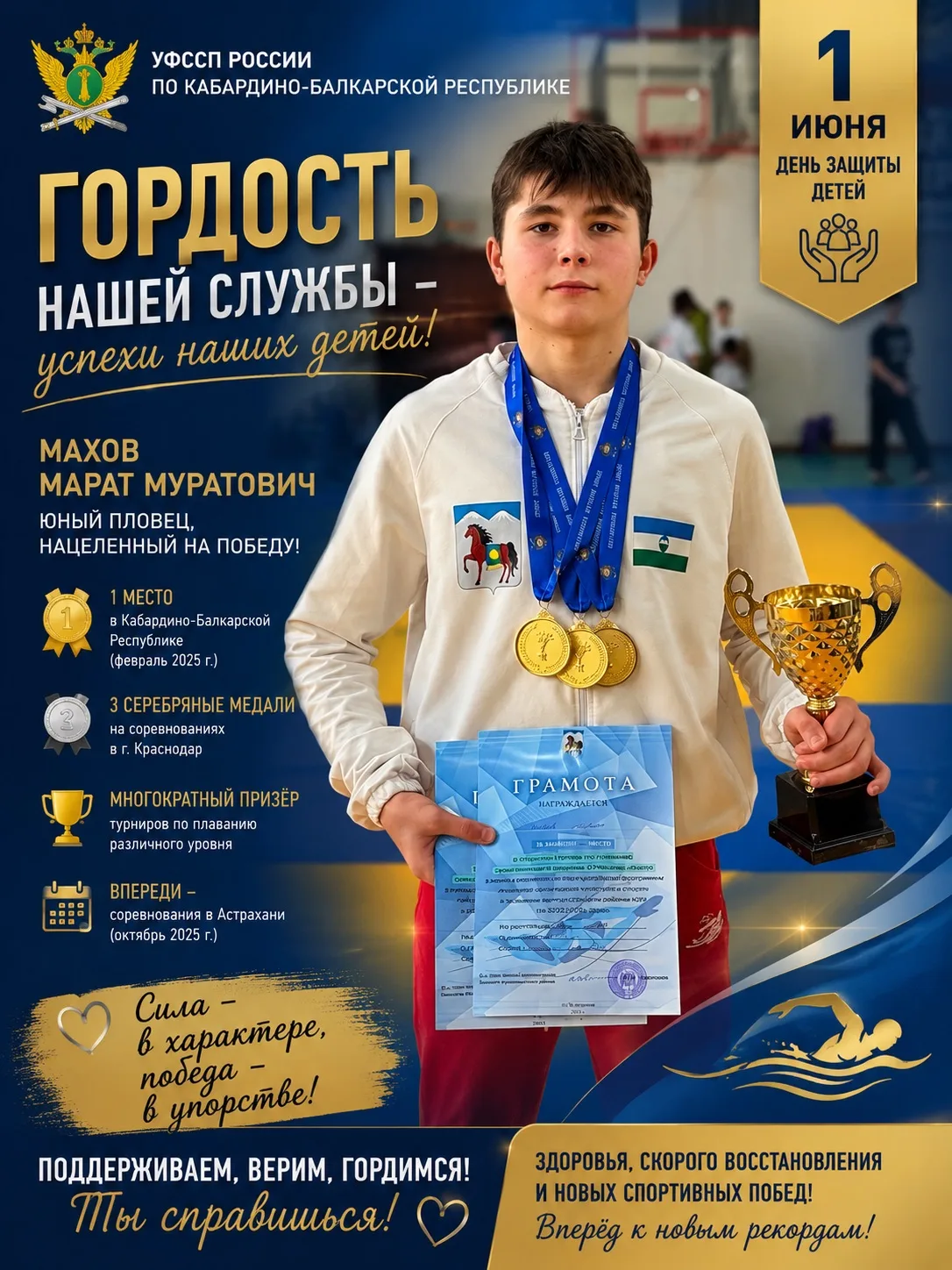 💙 Продолжаем рассказывать о наших детях и их достижениях
