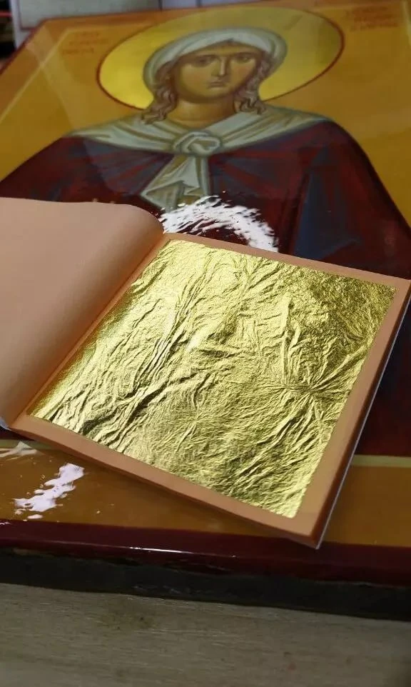 ИКОНА УЖЕ НАПИСАНА И ПОКРЫТА ЛАКОМ. ПОЗДНО ЗОЛОТИТЬ? 👀✨