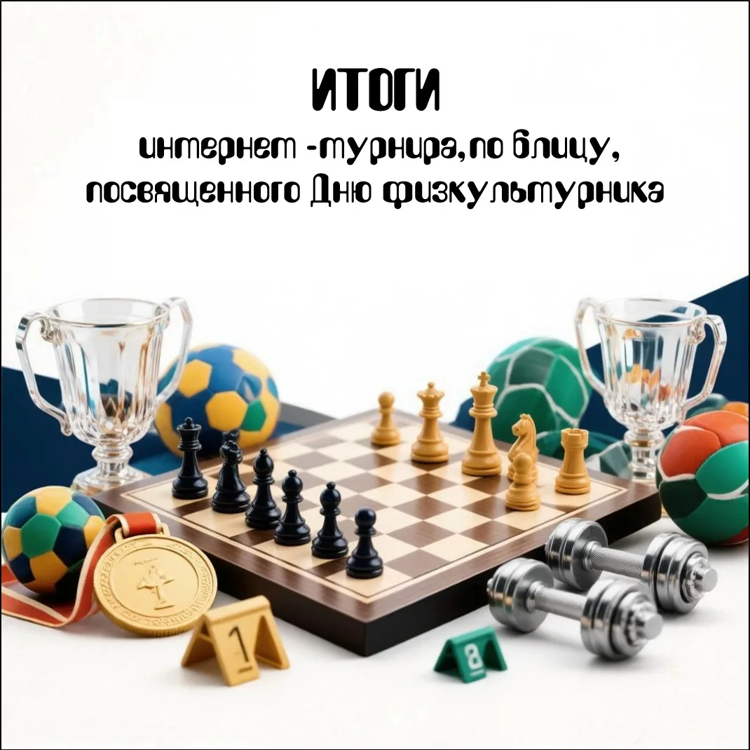Догожданные ИТОГИ интернет-турнира по блицу, посвященного дню Физкультурника