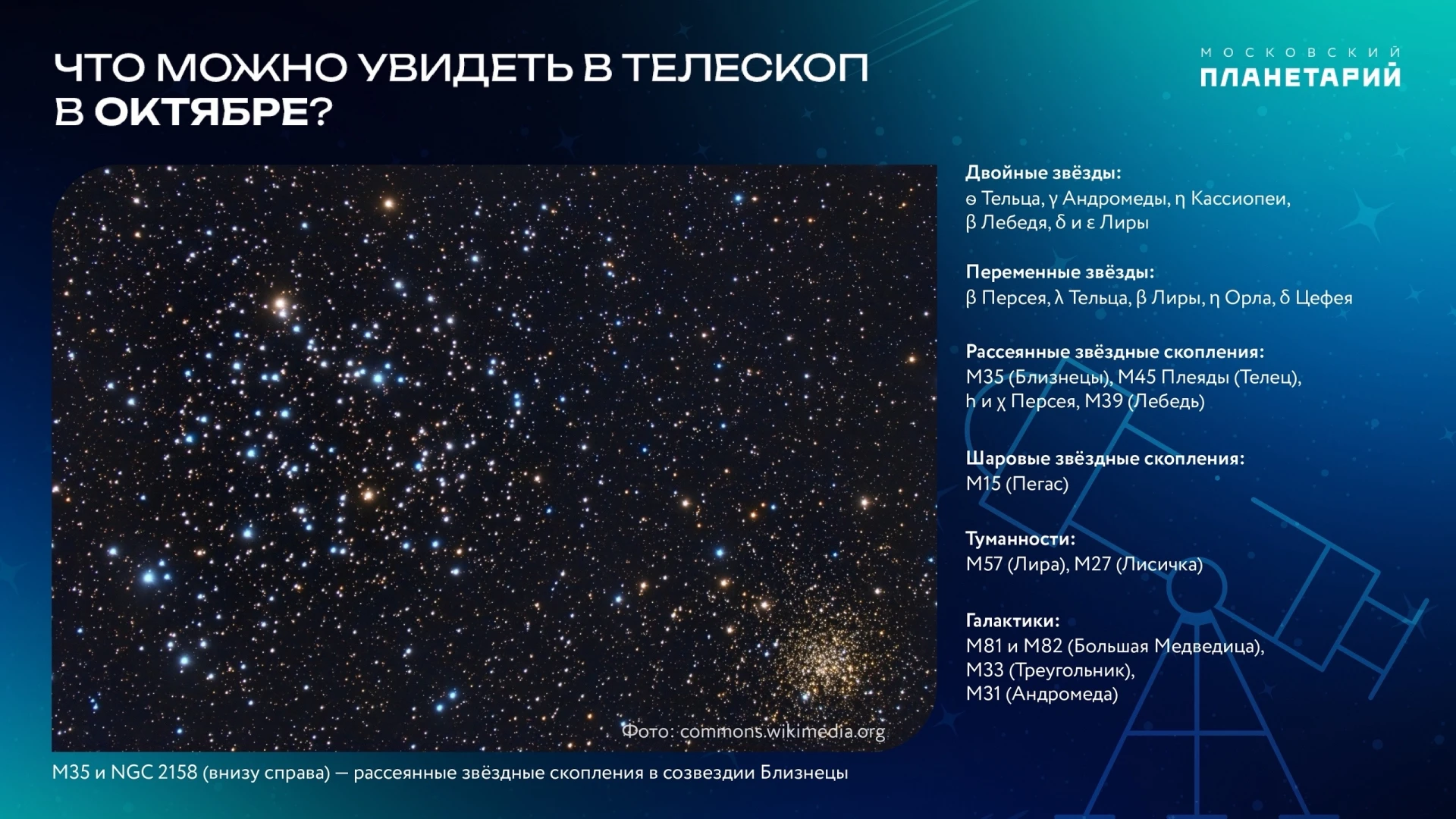 🔭 Что можно увидеть в сентябре в телескоп?