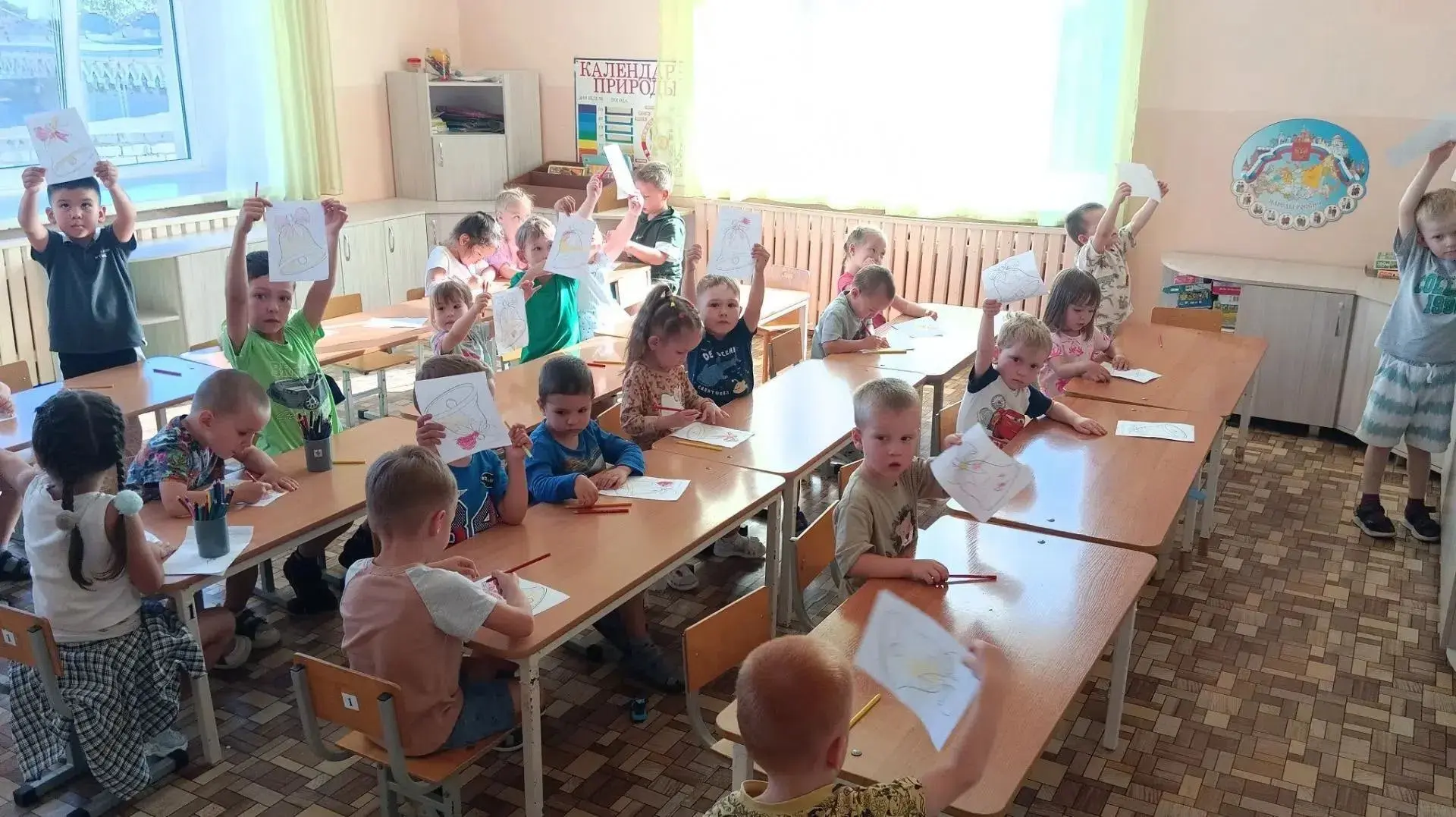 Сегодня в нашем детском саду под руководством воспитателя Ларисы Егоровны прошел темати...