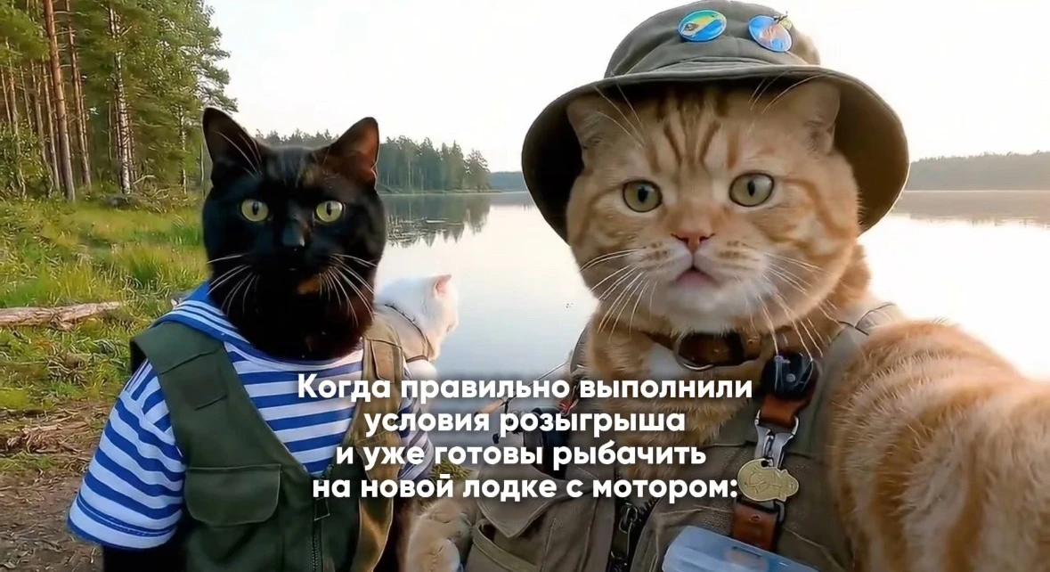 🐟 Лодка с мотором и удочки на дороге не валяются

Зато их можно выиграть в нашем розыгрыше, а ещё с