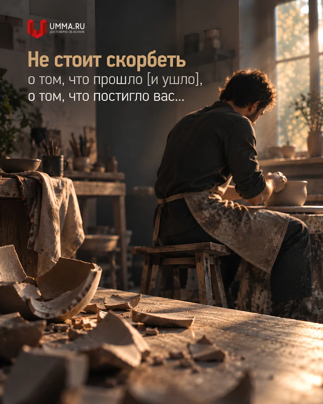 «Не стоит скорбеть о том, что прошло [и ушло], о том, что постигло вас [крепитесь, и ес...