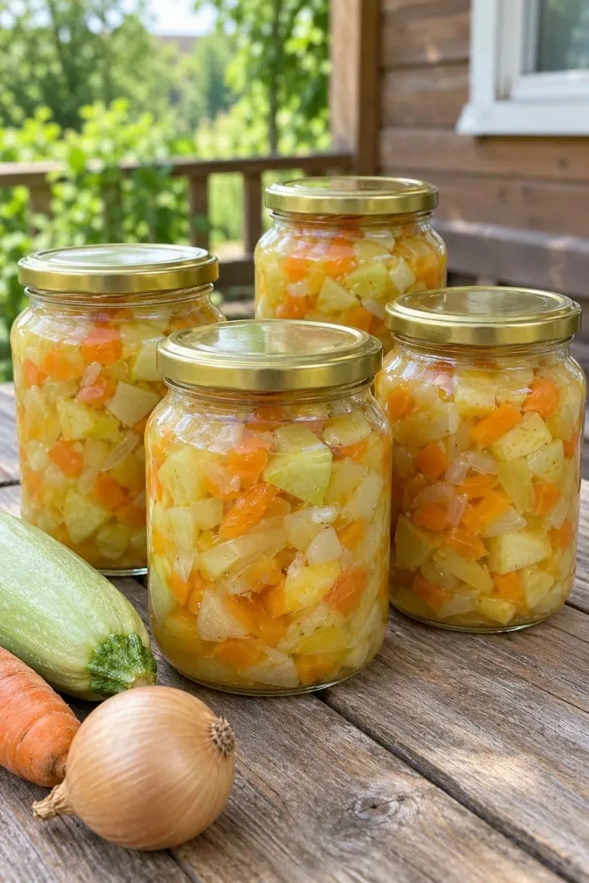 🥒 Салат из кабачков, моркови и лука на зиму — банки улетают одна за другой