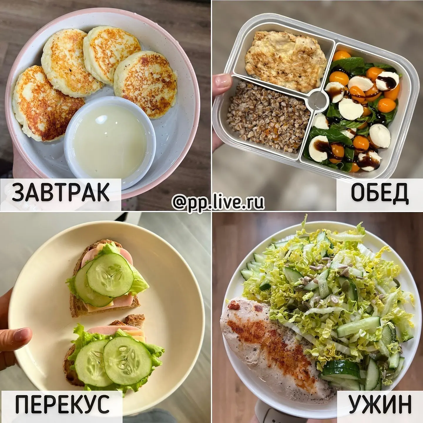 РАЦИОН ПИТАНИЯ НА 1450 ККАЛ ☑️
⠀
✅ КБЖУ 1470 / 137 / 43 / 124
⠀
🧩 ЗАВТРАК КБЖУ 456/39/12/45
Сырники
