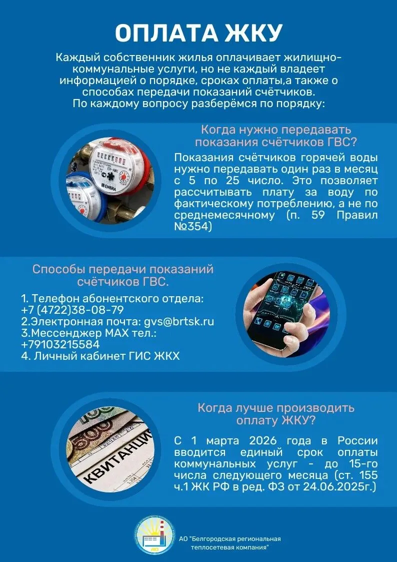 ❗️❗️❗️Оплата ЖКУ является обязательным условием для получения коммунальных услуг.