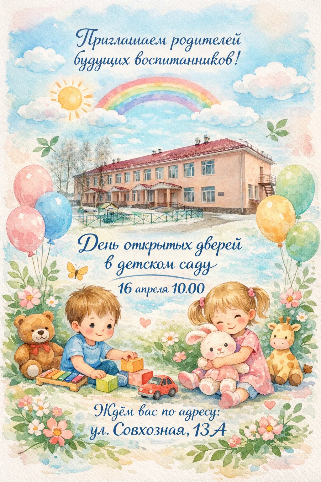 🌸 Приглашаем в наш детский сад!