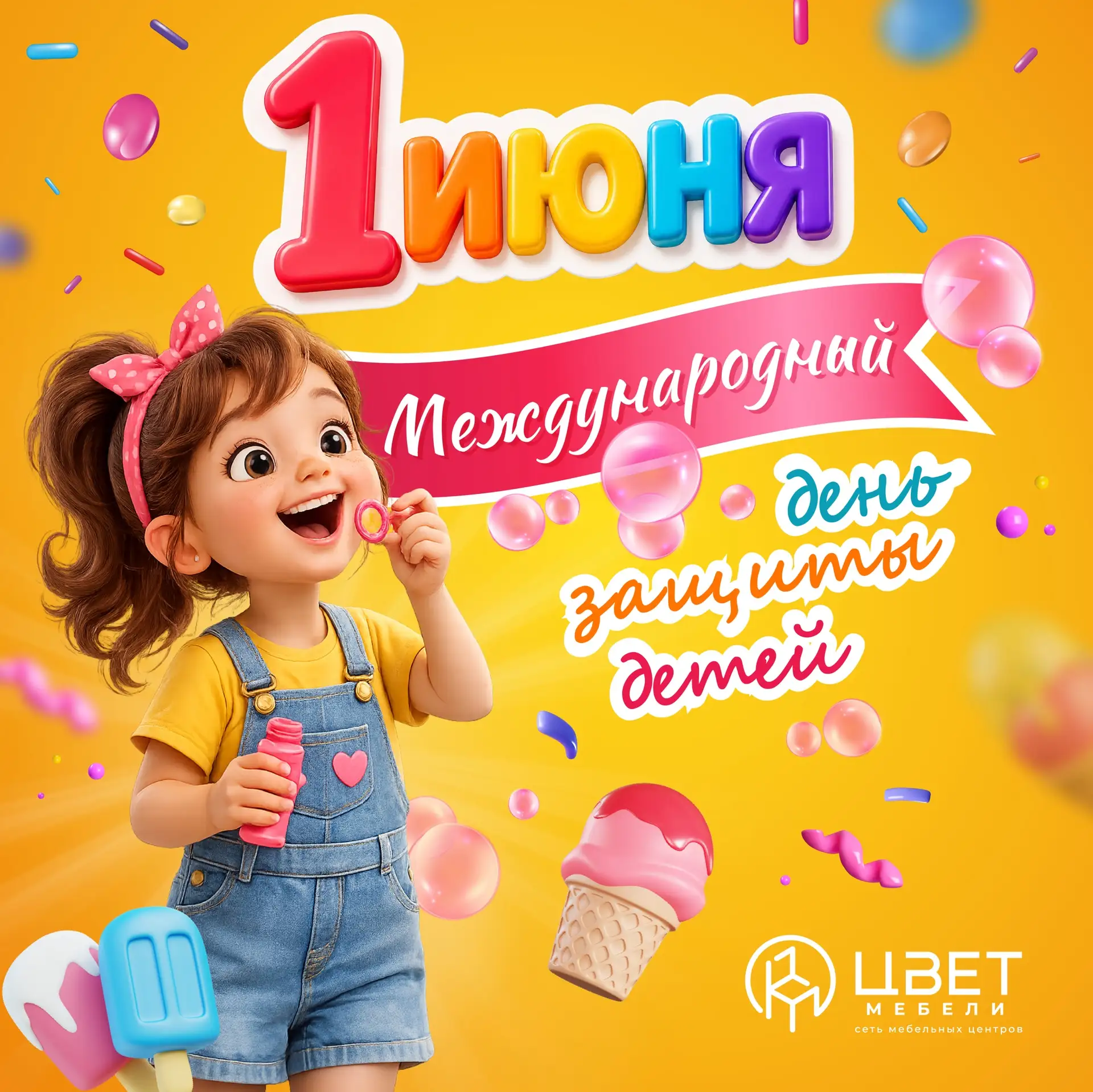 🌼 С первым днём лета и Днём защиты детей! ☀️