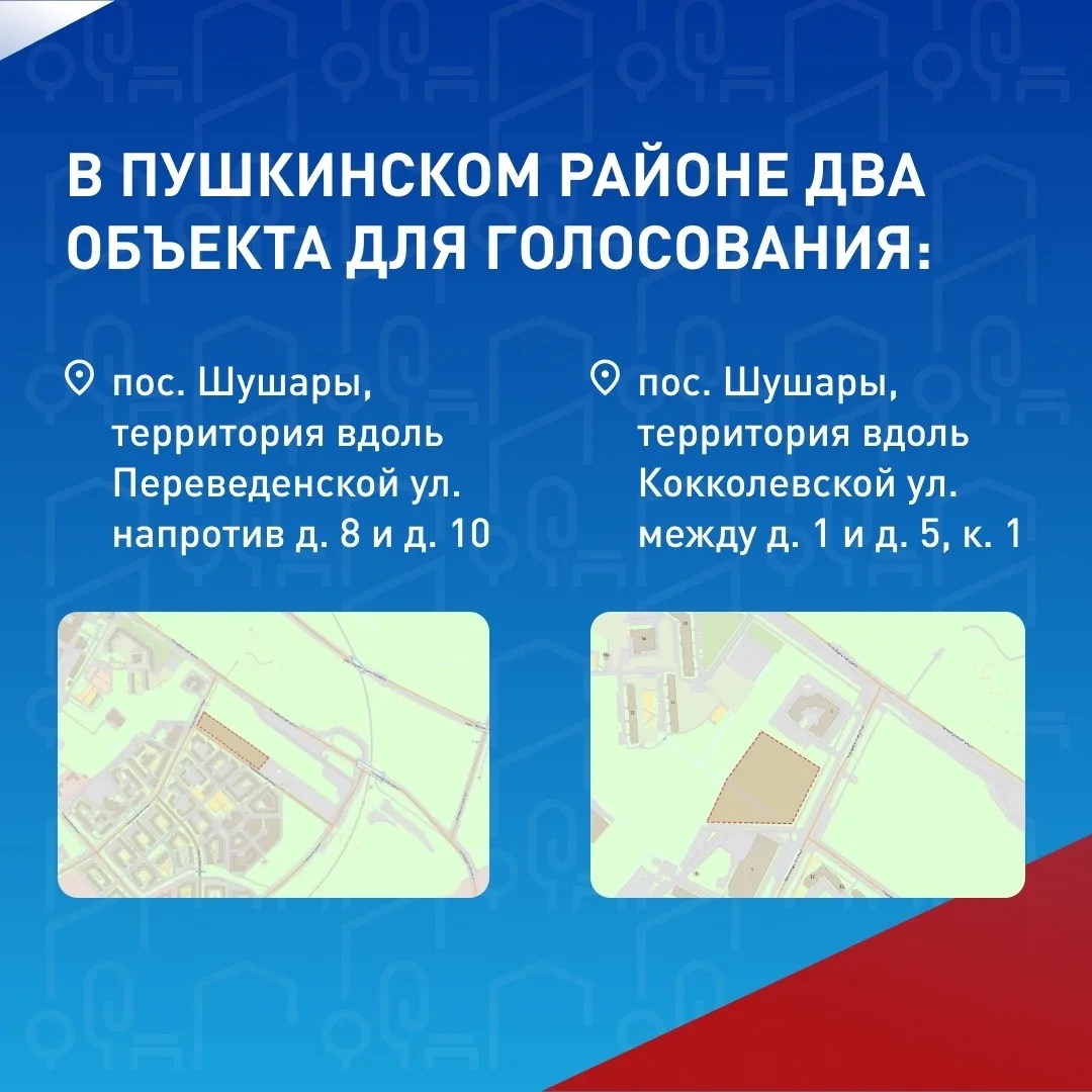 Продолжается голосование за территории для благоустройства по программе «Формирование комфортной гор