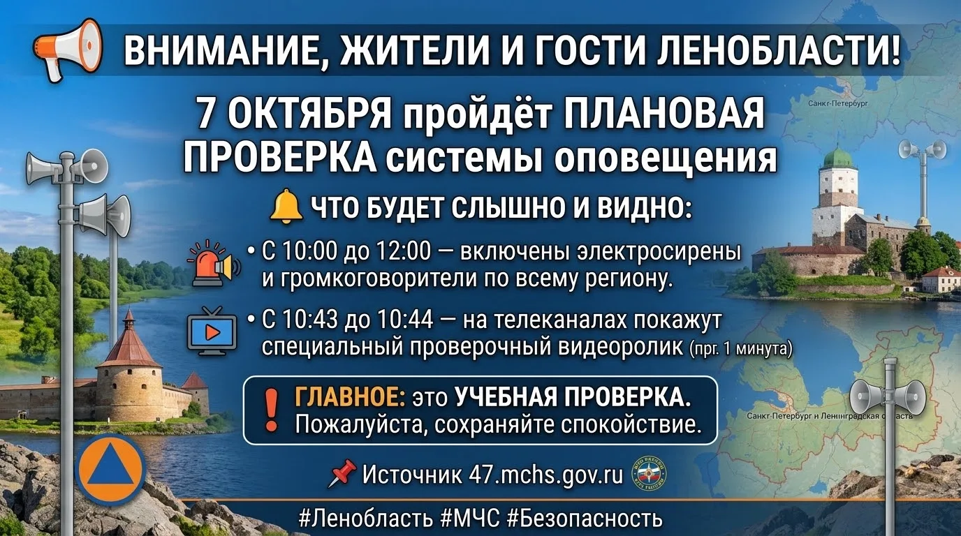 📢 Внимание, жители и гости Ленобласти!