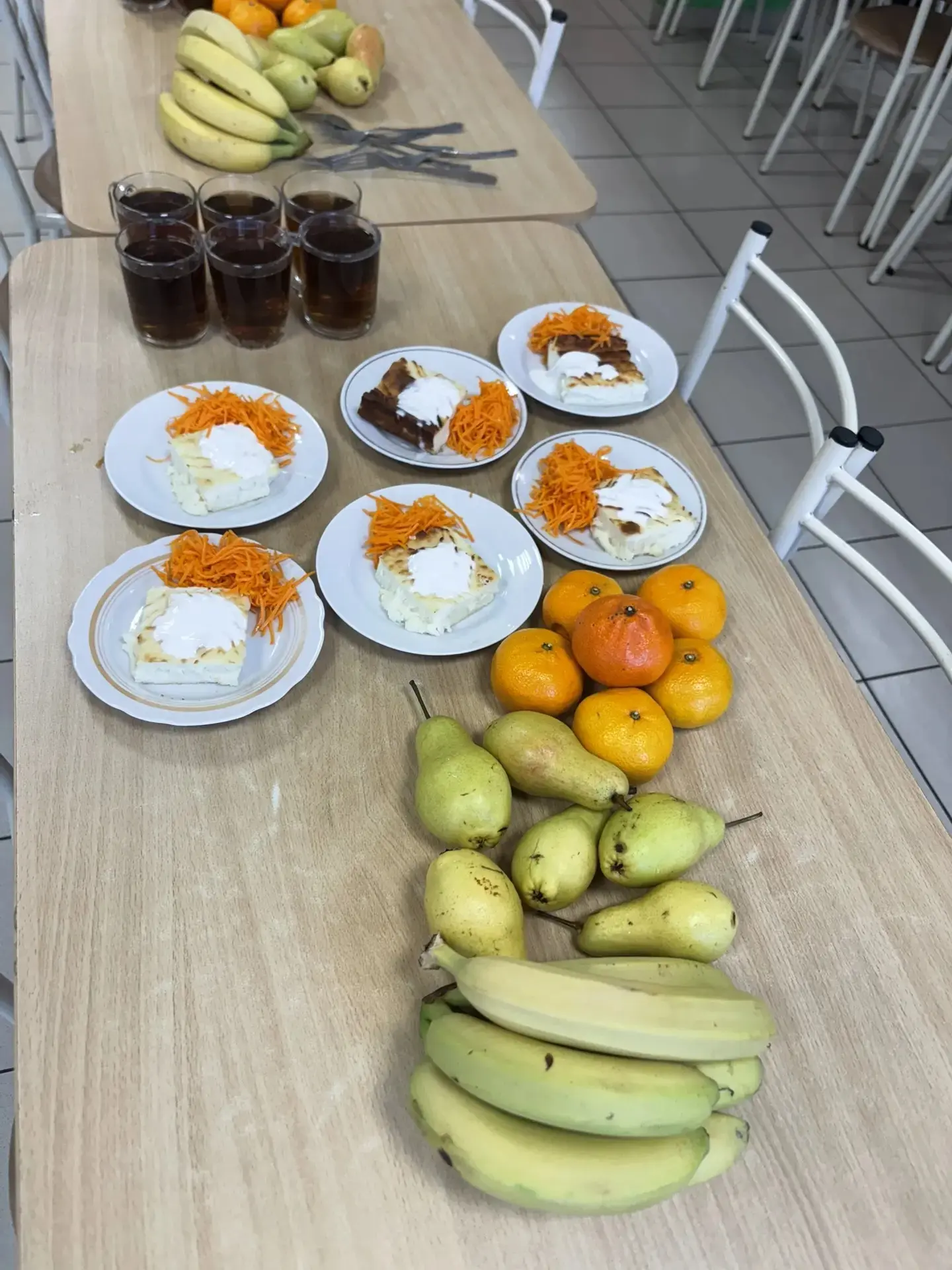 🍏 Витаминизация фруктами в столовой нашей гимназии!💪  Мы рады сообщить вам, что сегодня в нашей стол