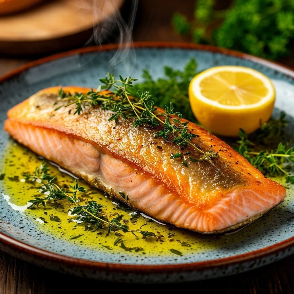 Форель в аэрогриле с лимоном и травами 🐟  ⏱️ Время: 15–20 мин 🌡 Температура: 180°C 💨 Режим: Рыба  🥣 