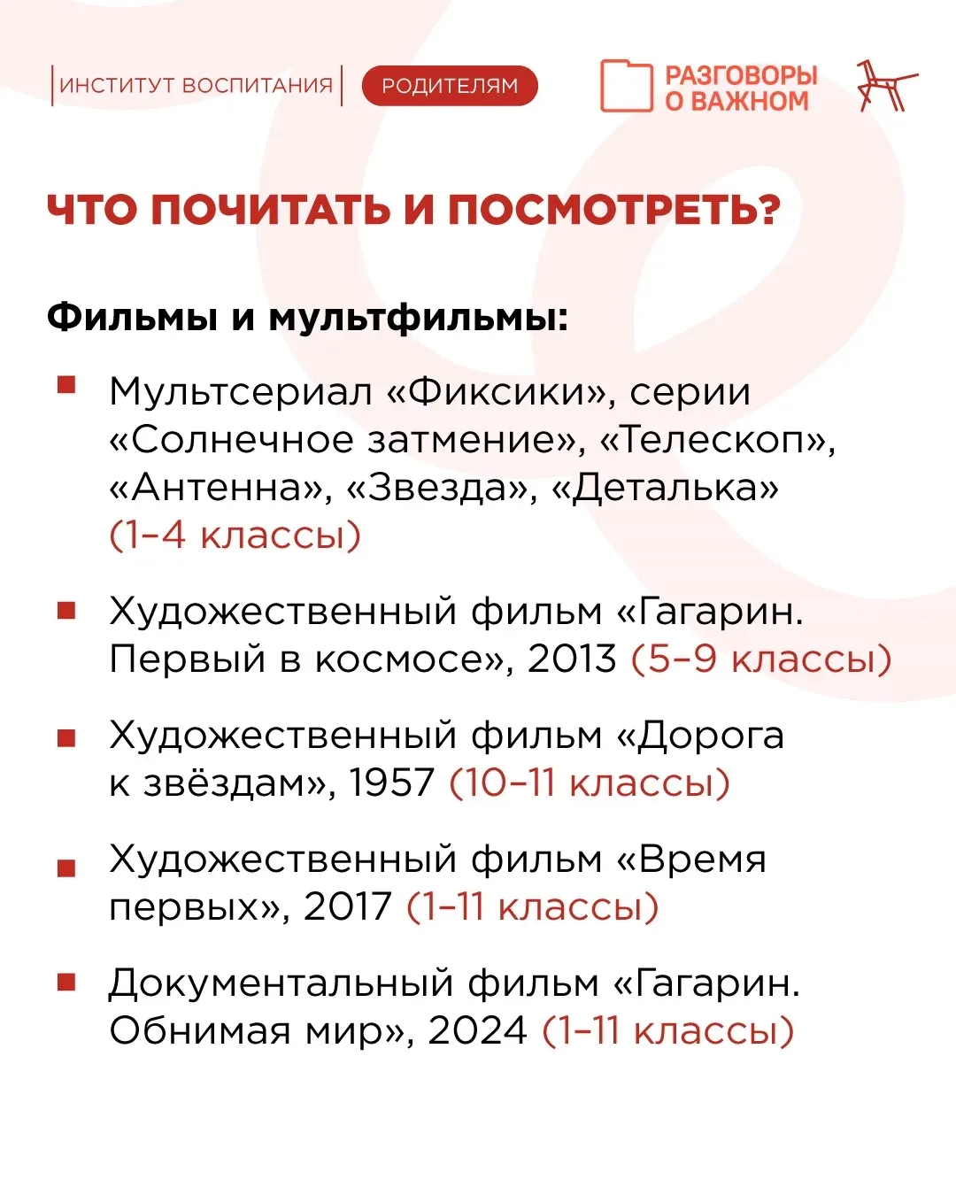 🗓️ Сегодня на занятии «Разговоры о важном» обсудили важную дату, посвящённую 65-летию со дня первого