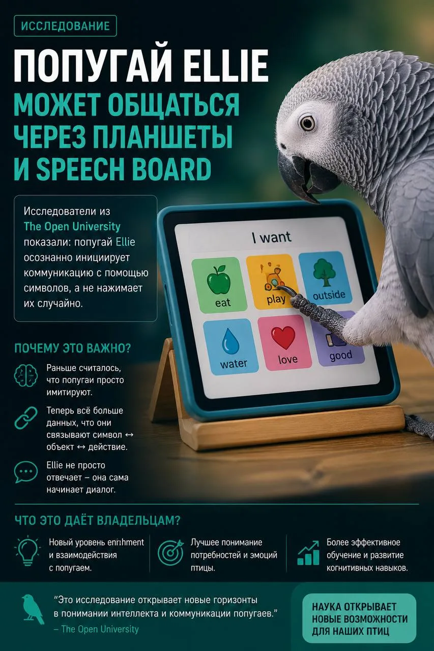 Попугаи могут оказаться намного умнее, чем мы думали.