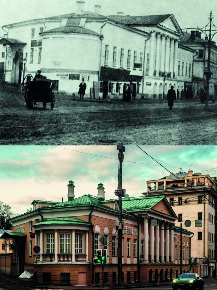 📍Знаменитый дом на Старой Басманной. 

1914/2023 год.

💡На фотографиях представлена знаменитая дер