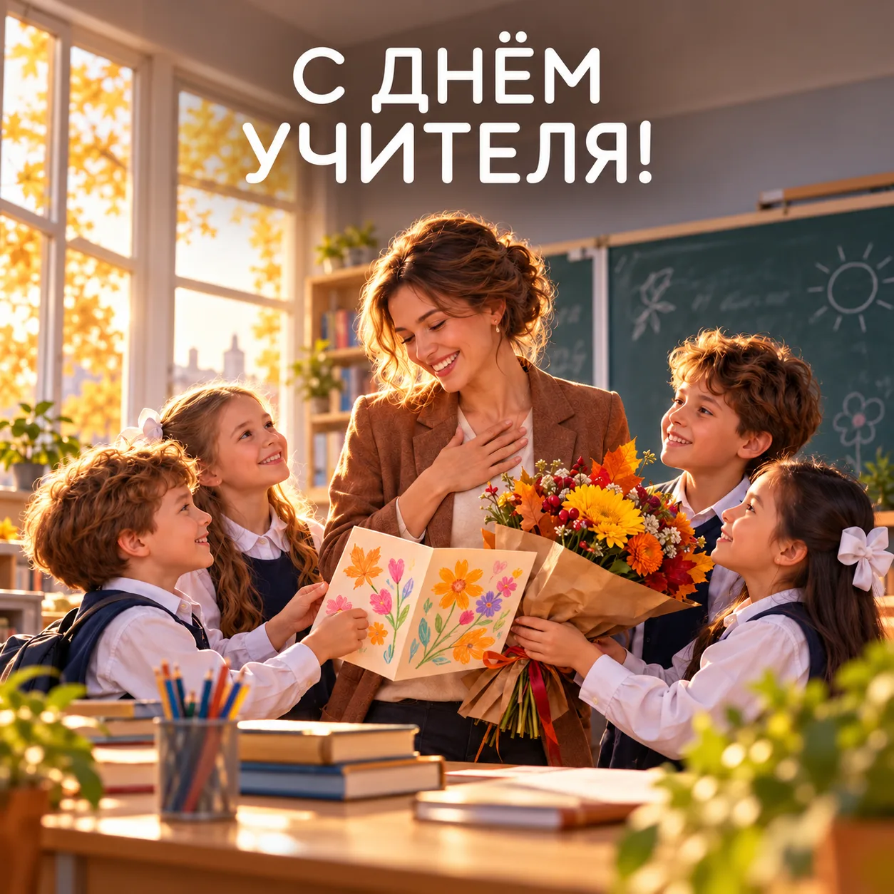 🍎 С ДНЁМ УЧИТЕЛЯ!