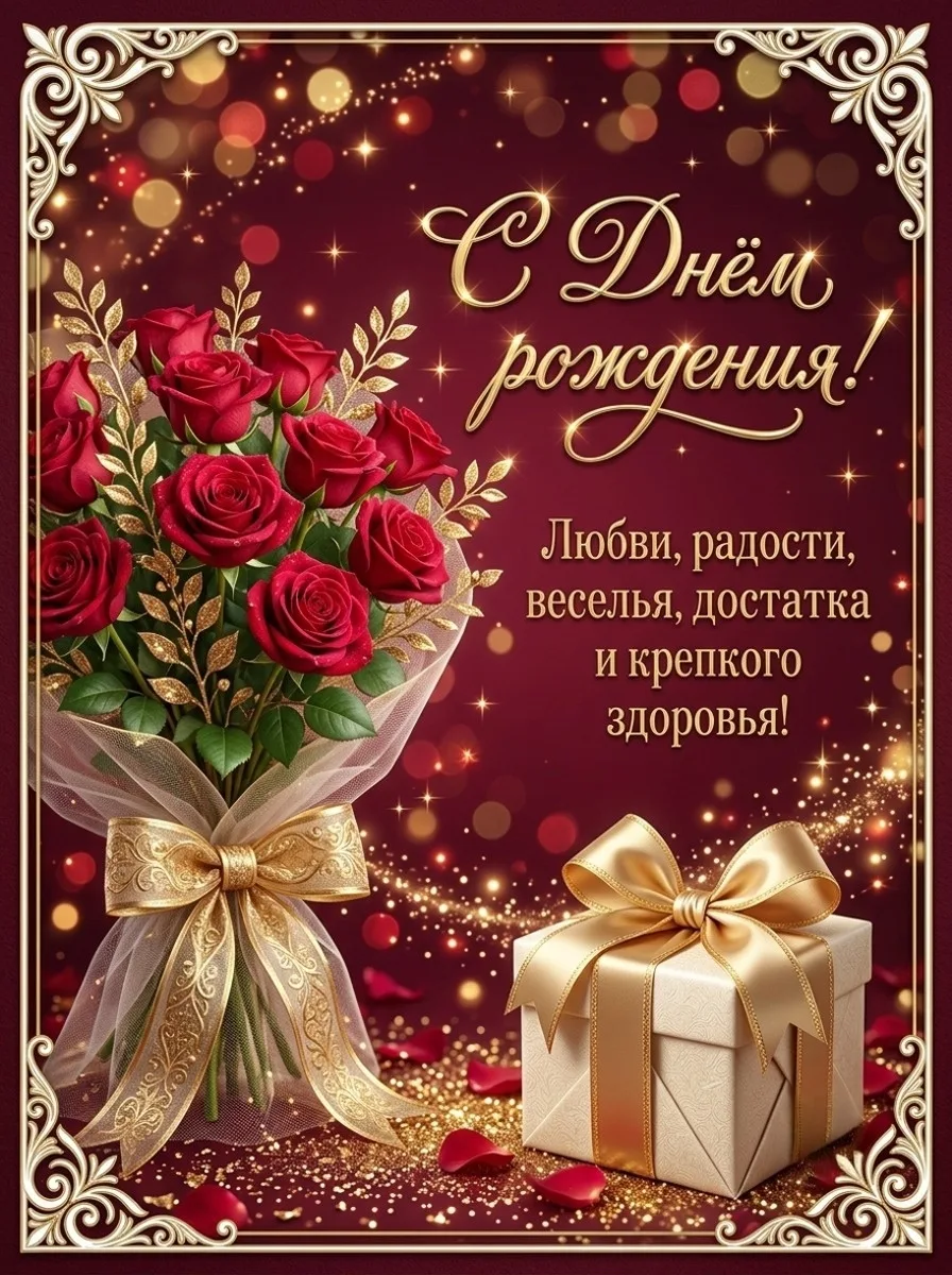 С Днём Рождения!
Желаю, чтобы  твоя жизнь была наполнена светом, теплом и радостью. Пусть сбываются 