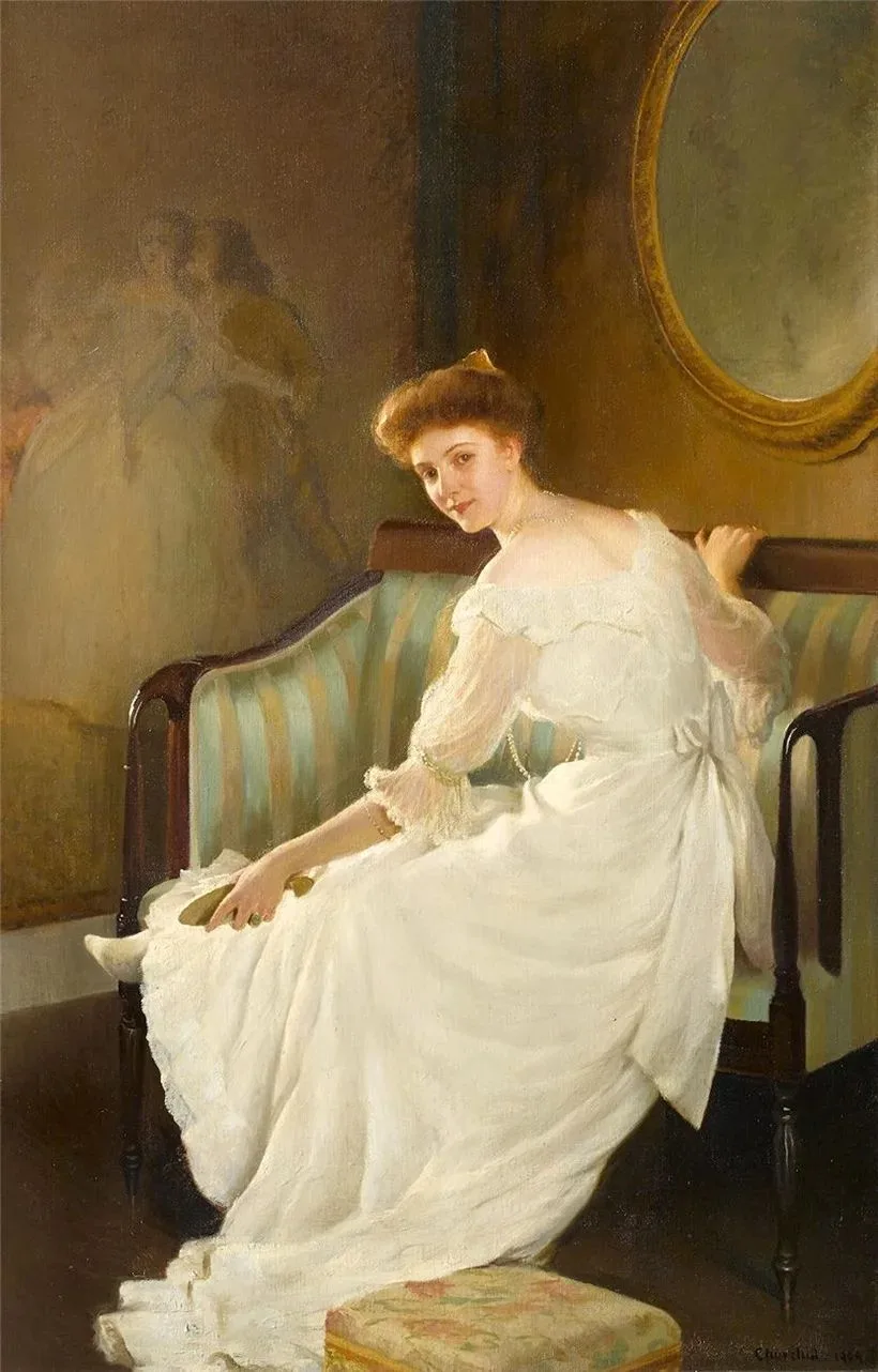 "Белый башмачок" (The White Slipper), 1909 г.

Уильям Вустер Черчилль (William Worcester Churchill, 