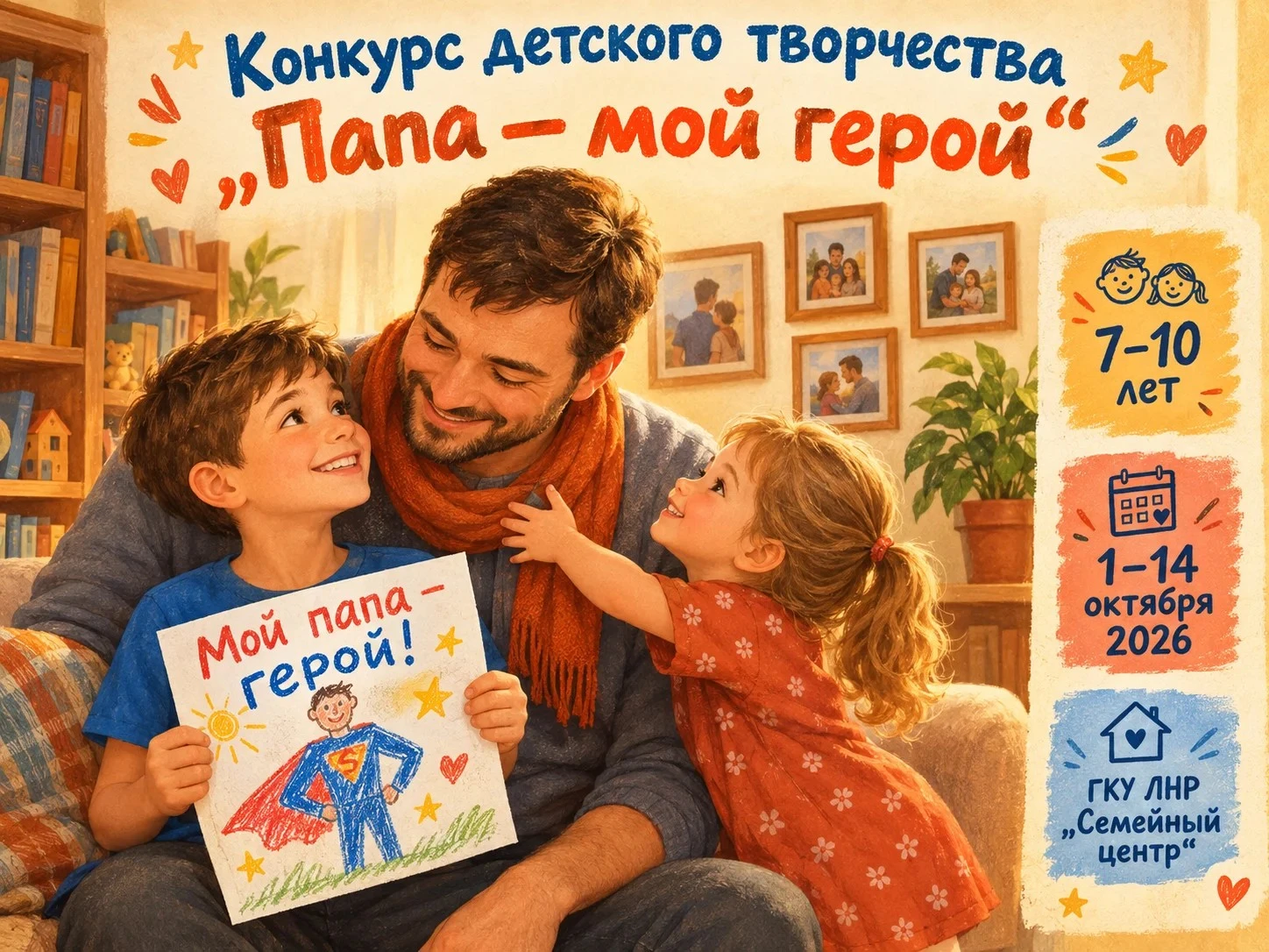 Стартовал конкурс «Папа – мой герой»