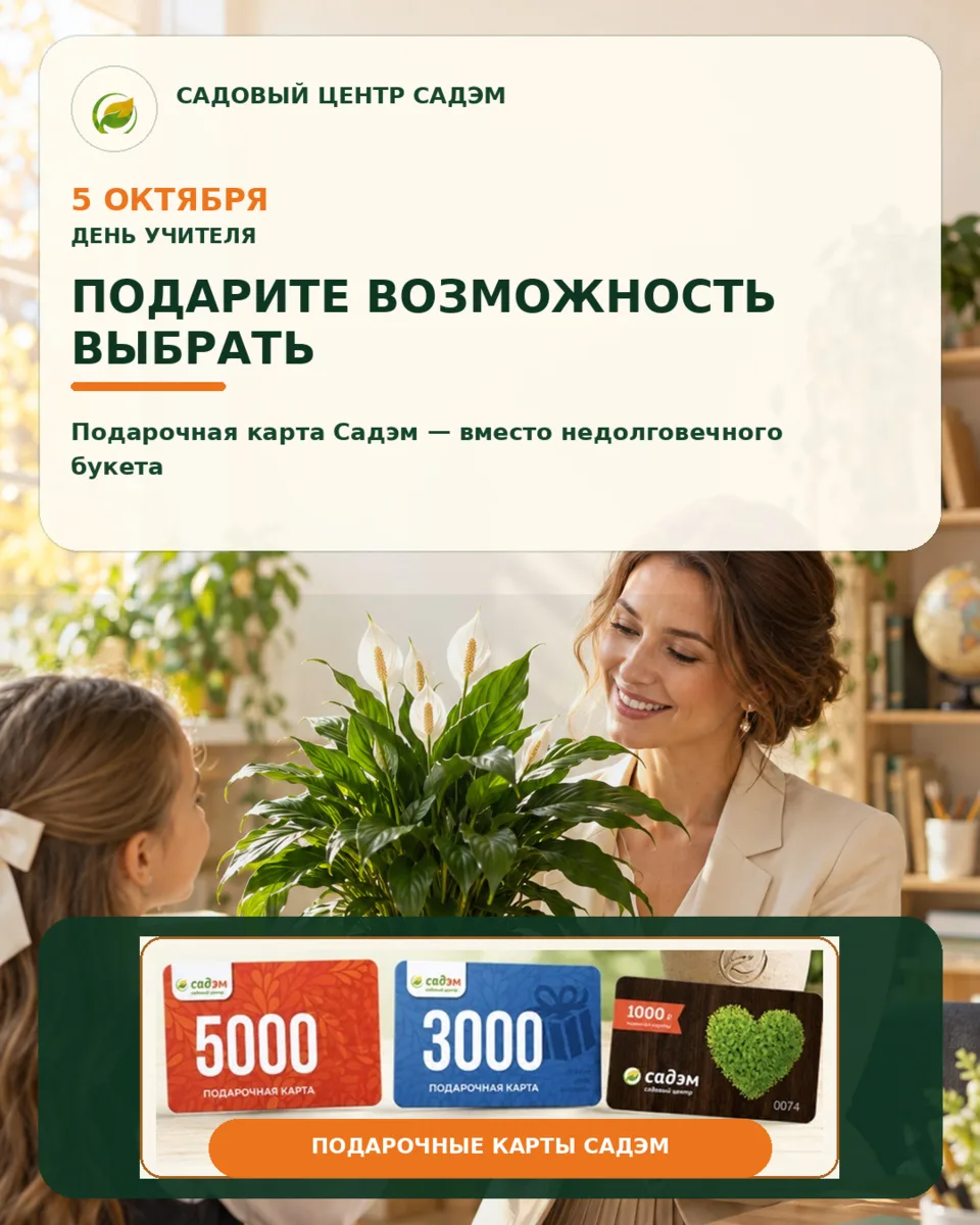 🌿 Что подарить учителю вместо очередного букета?