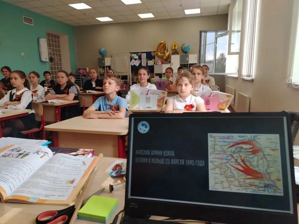📚 Всероссийский урок «День Победы» в Глебовской школе.  В рамках патриотического Марафона Победы уча