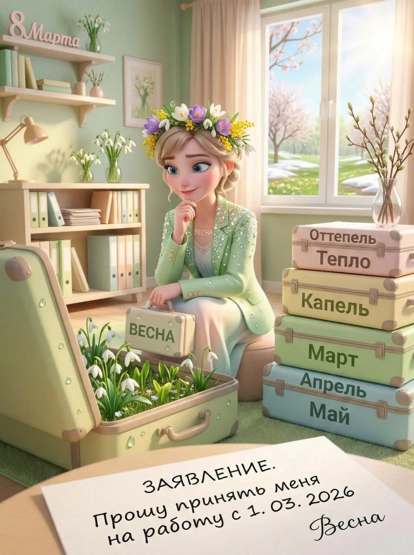 Первый день весны

Сегодня особенный день — наступила весна! Это время обновления природы, пробужден