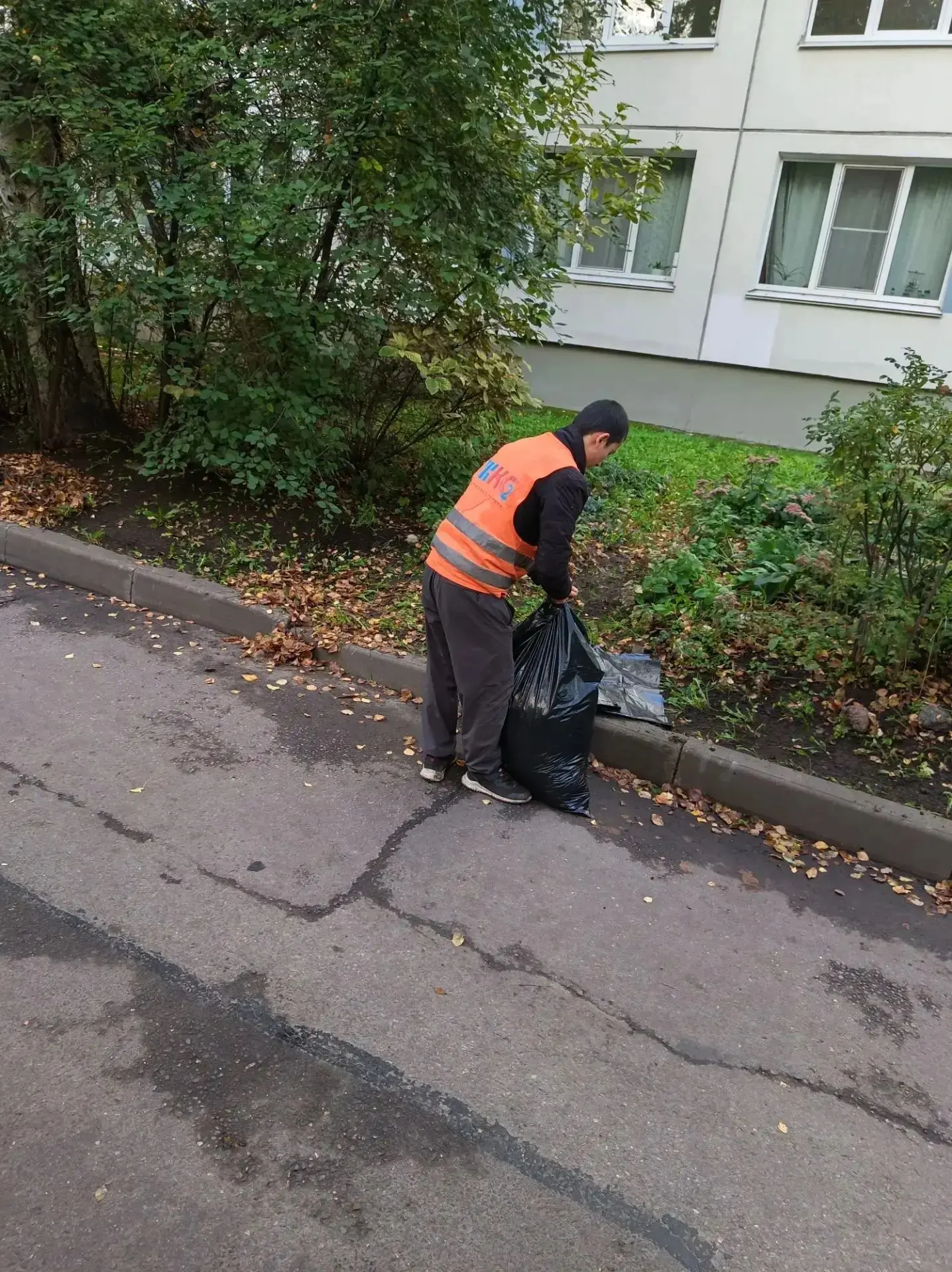 🧹 Уборка территории по адресу: ул.Вавиловых, дом 5, корп.1.