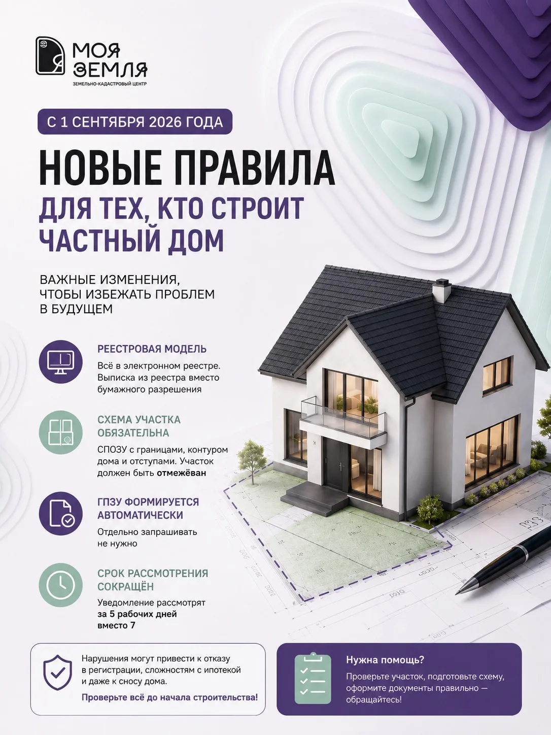 🏡 С 1 сентября 2026 года изменятся правила строительства частных домов. Что важно знать?