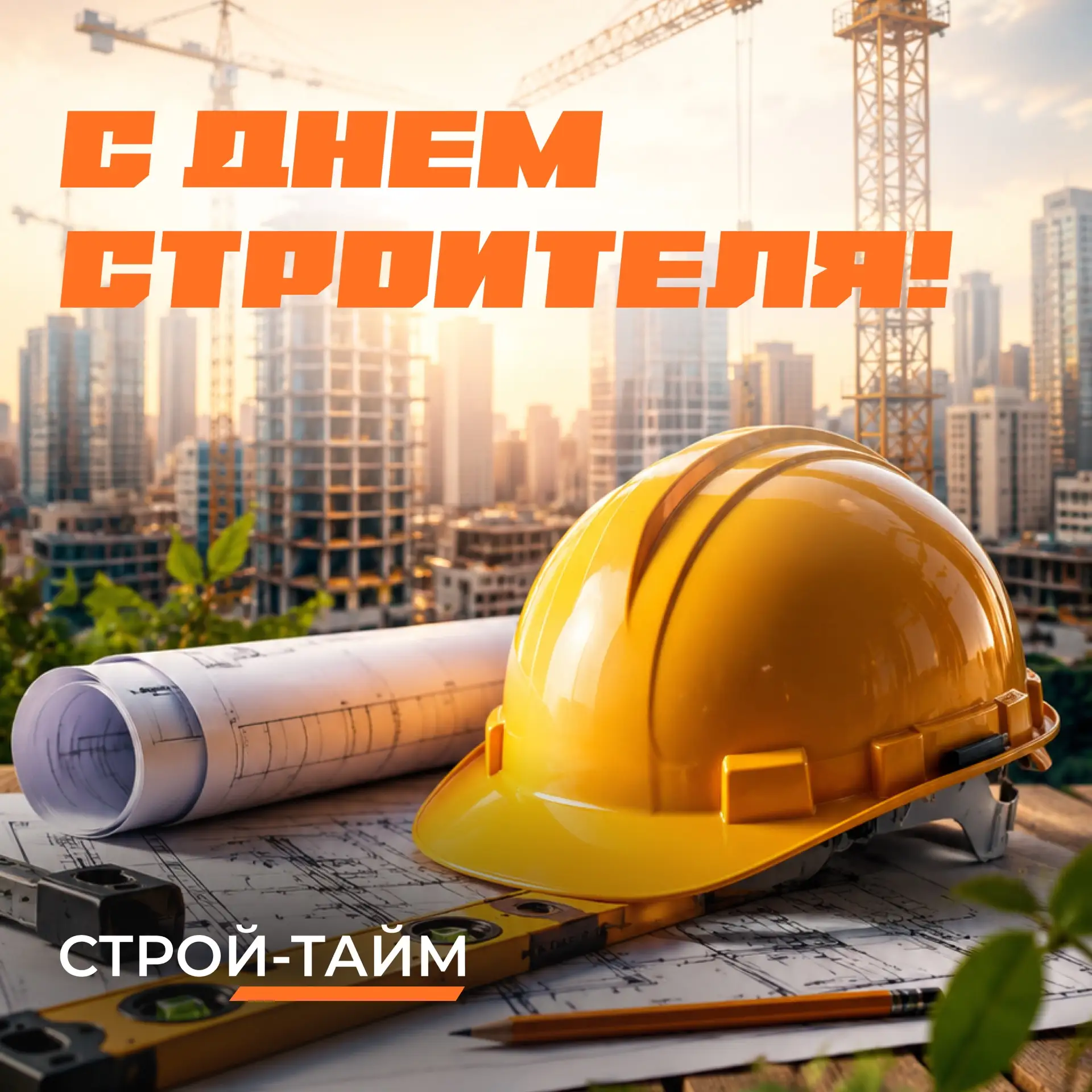 С Днем строителя!