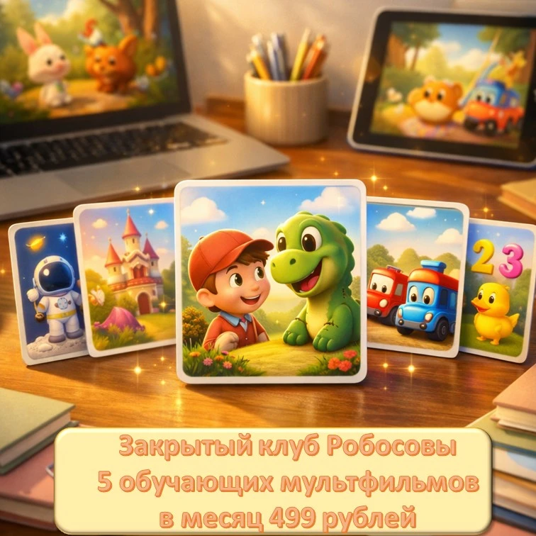 Друзья, открываю закрытый клуб Робосовы: обучающие мультфильмы 🎬