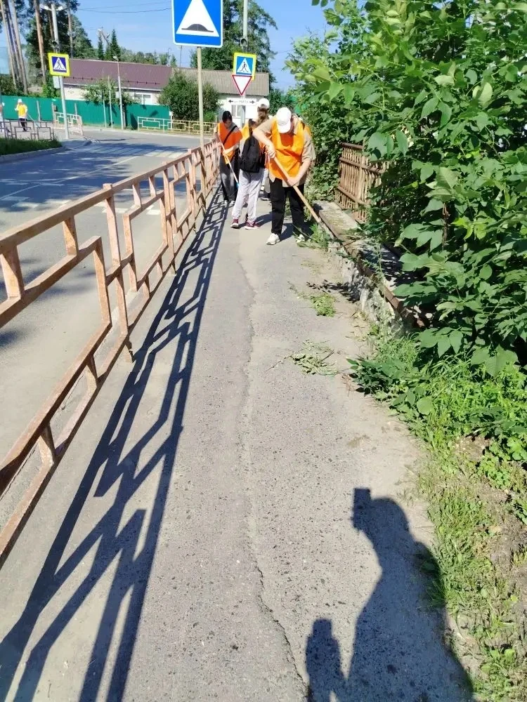 Сегодня трудовой отряд провёл большую работу по благоустройству улиц Мира и Октябрьской:

✅ Собрали 