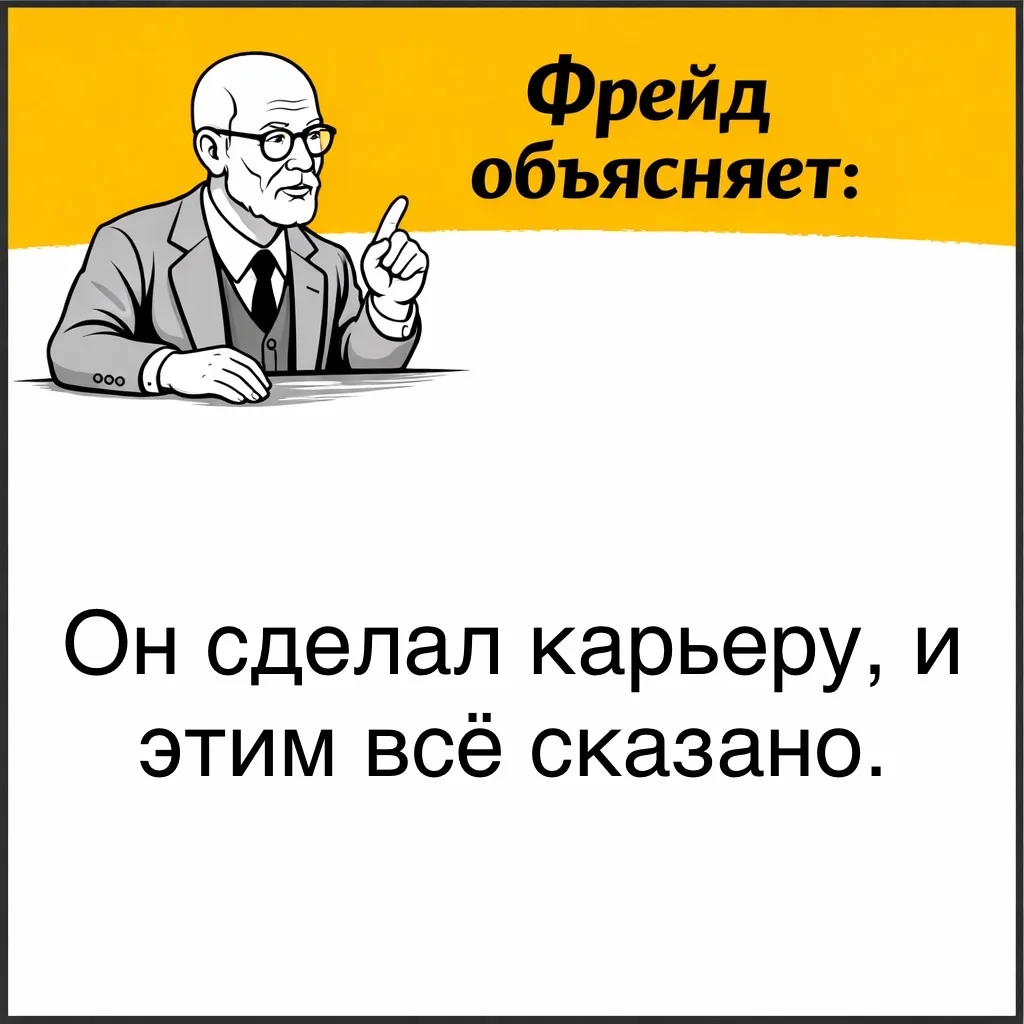 Фрейд показывает, что смешной эффект не всегда возникает из-за прямого содержания. Иногда его создаё