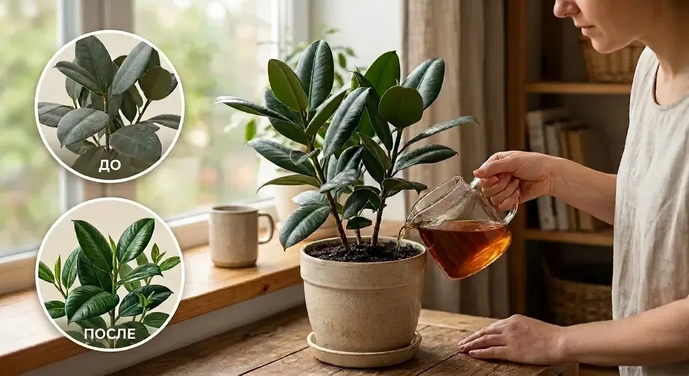 ☕Что будет, если полить цветы чаем? Я проверила.