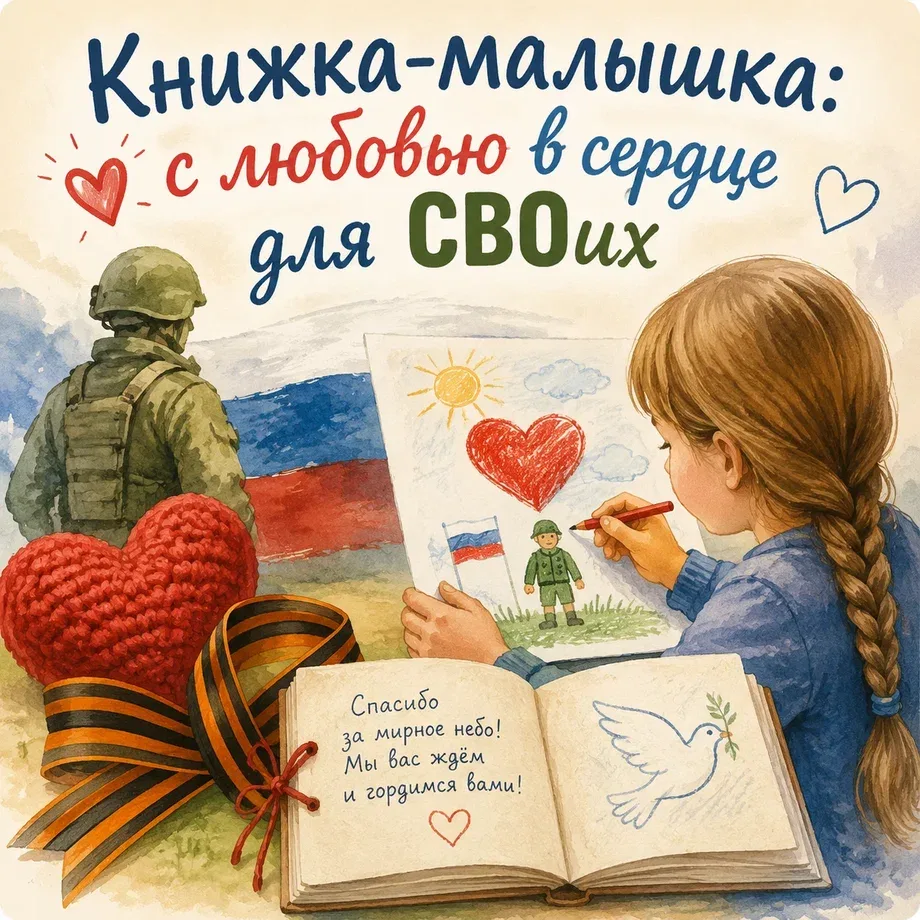🇷🇺Книжка-малышка: с любовью в сердце для СВОих