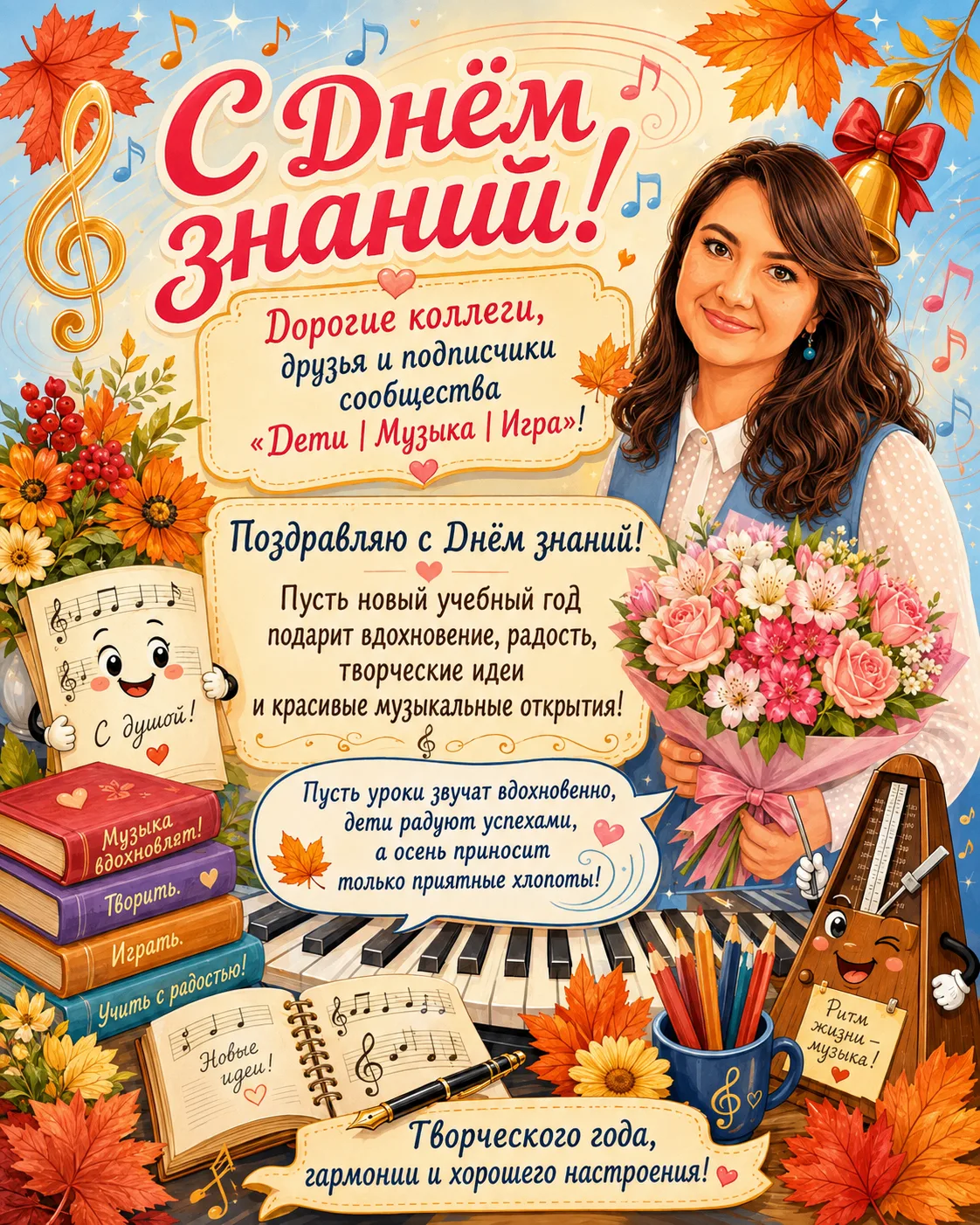 🍂С Днём знаний! С началом нового учебного года!🎊